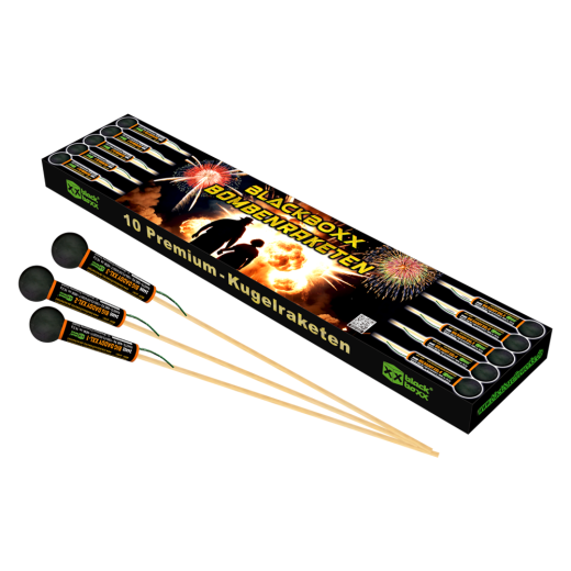 Blackboxx-Bombenraketen (10er Schtl. Kugelraketen)